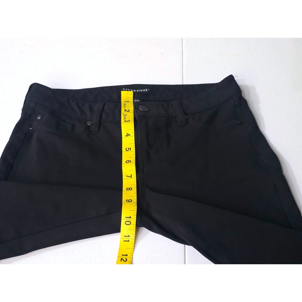 Liverpool Womens Black Anlel Skinny Pants Sz4P/ 27 Petite Mid Rise Stretch - Picture 6 of 12